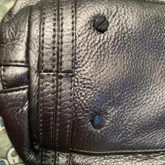 Tory Burch Metallic Grey Shoulder Bag Great Condition - Picture 8 of 9